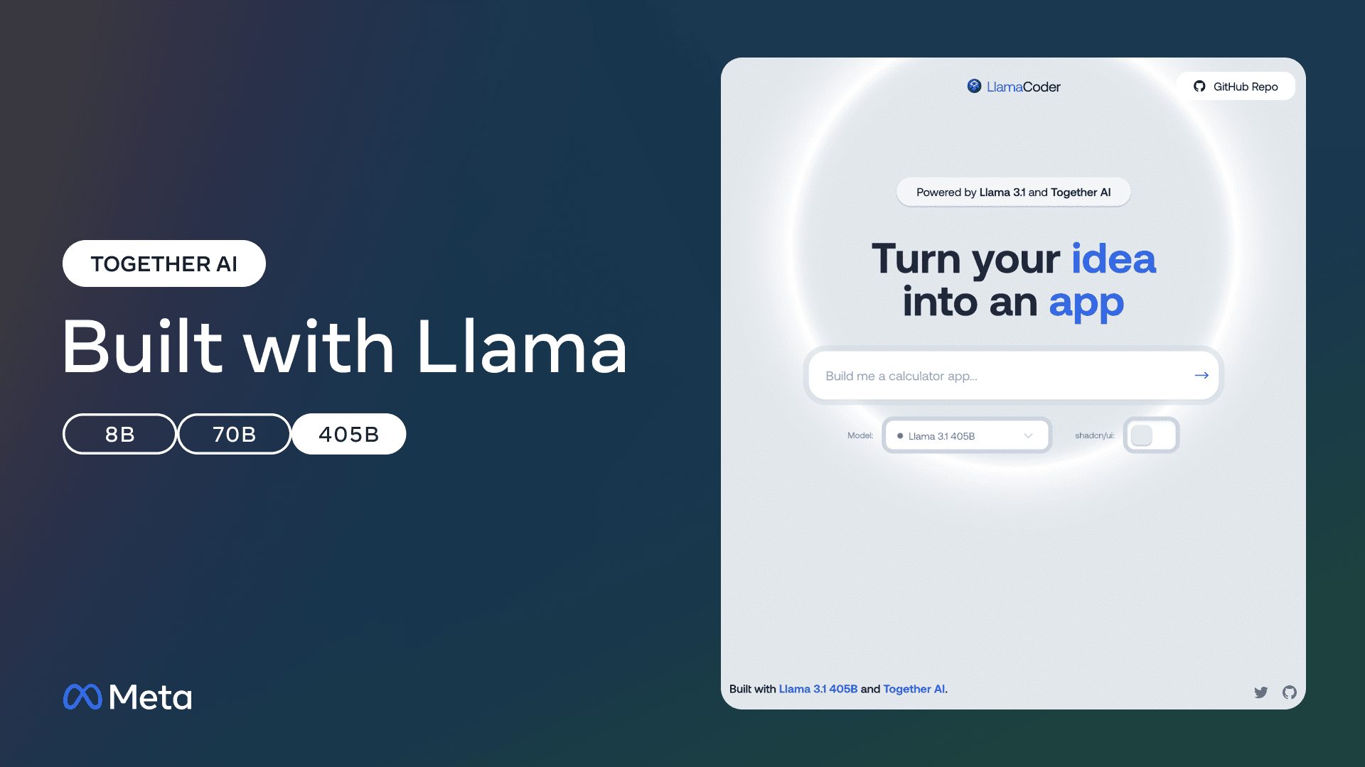 LlamaCoder: usando palavras de prompt para gerar e publicar rapidamente pequenos aplicativos da Web-1