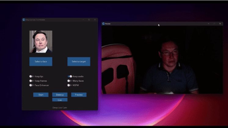 Deep Live Cam: ferramenta de troca de rosto de IA em tempo real de código aberto-1