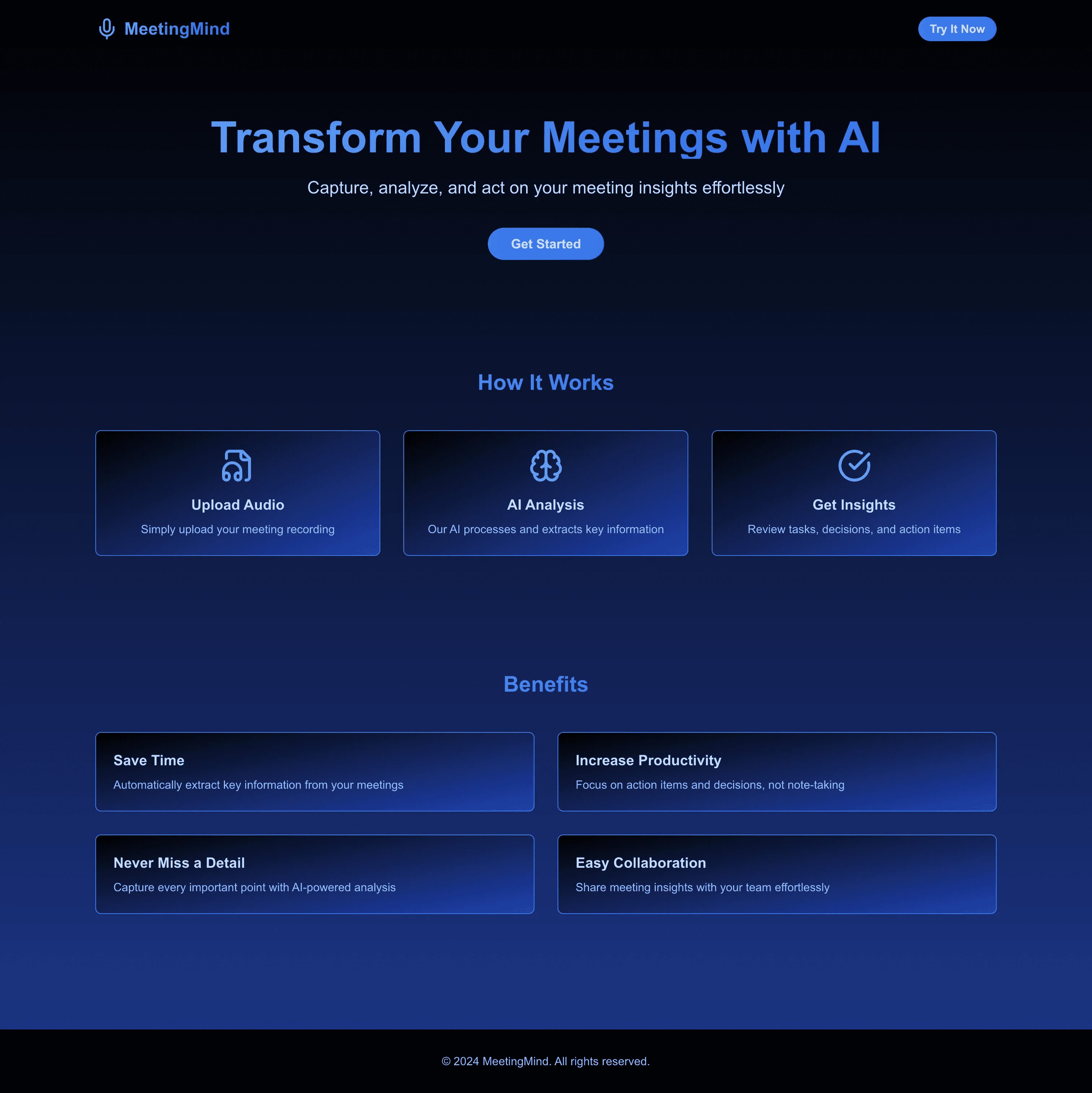 MeetingMind: uma ferramenta inteligente de código aberto para registro e resumo de reuniões que se baseia no OpenAI Whisper-1