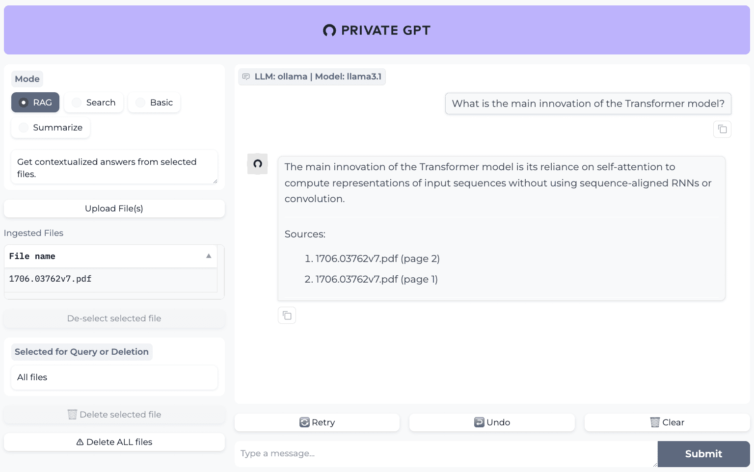 PrivateGPT: Document interaction using GPT technology to ensure data privacy-1