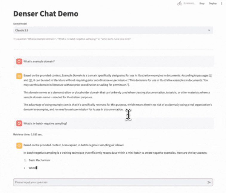 Denser Chat: interaja com arquivos PDF e forneça realce de código-fonte-1