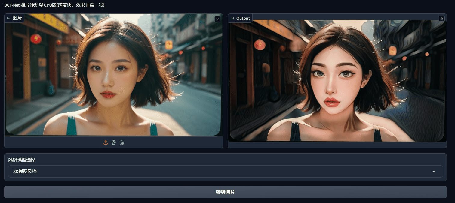 DCT-Net：照片和视频转绘为动漫风格化的开源工具-1