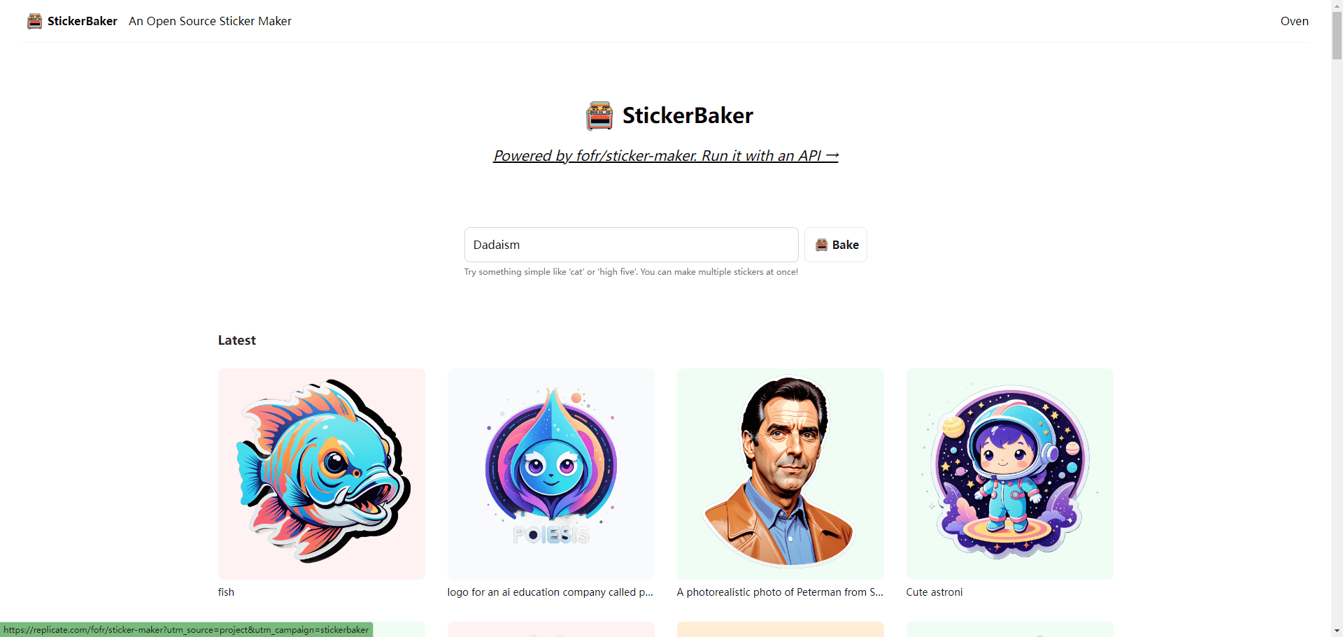 StickerBaker: use AI to make personalized sticker pictures-1