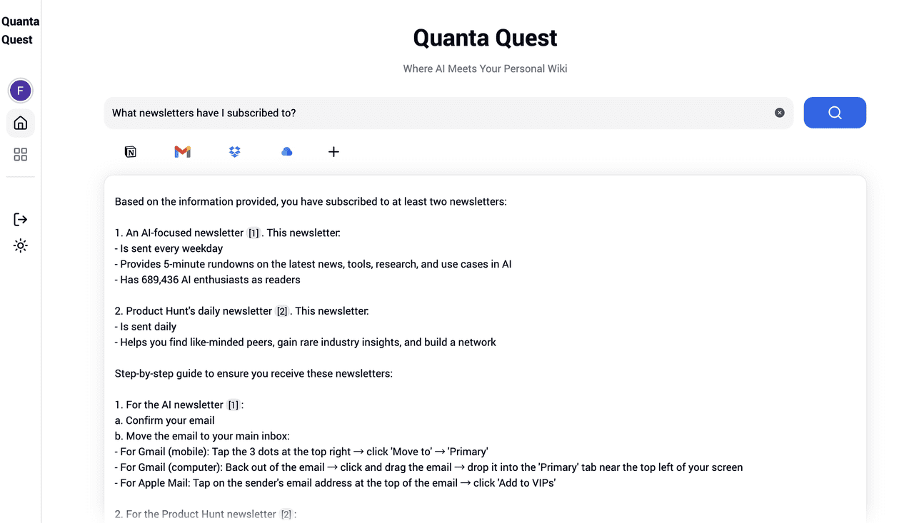 Quanta Quest：端侧大模型与数据本地化的AI搜索平台-1