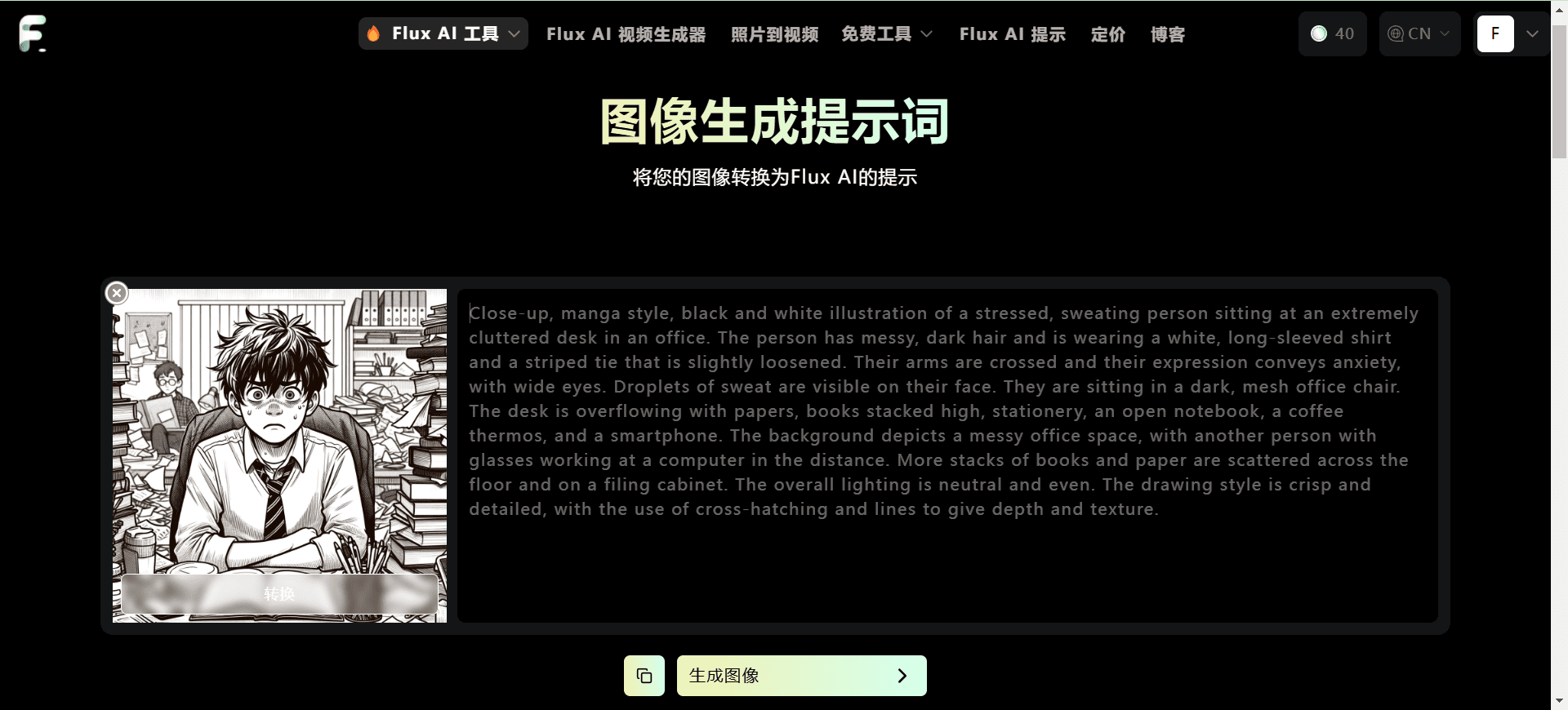 Flux AI：聚合Flux模型生成能力|图像生成|视频生成|Flux Lora模型|图像转Flux提示-1