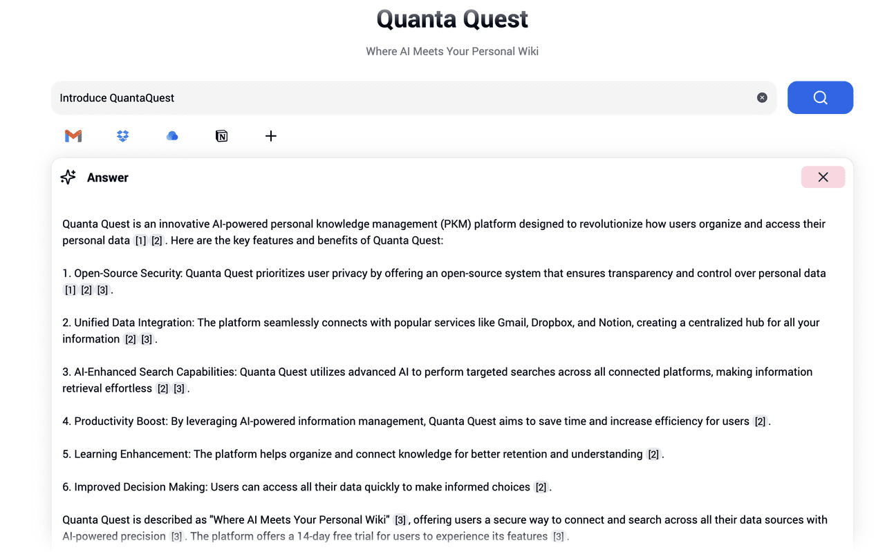 Quanta Quest：端侧大模型与数据本地化的AI搜索平台-1