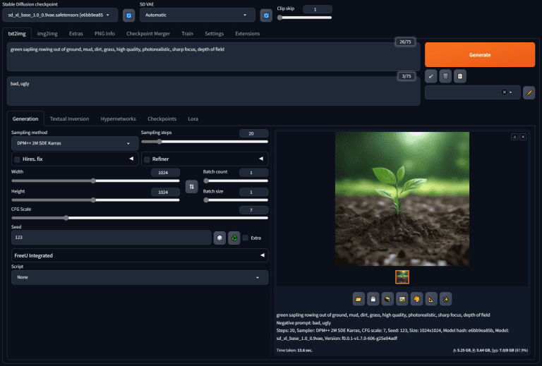 Stable Diffusion WebUI Forge：优化并加速过的图像生成模型-首席AI分享圈