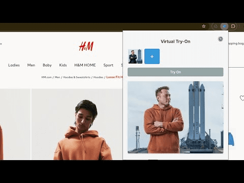 Visual Try-On：一键试穿衣服的Chrome插件-1