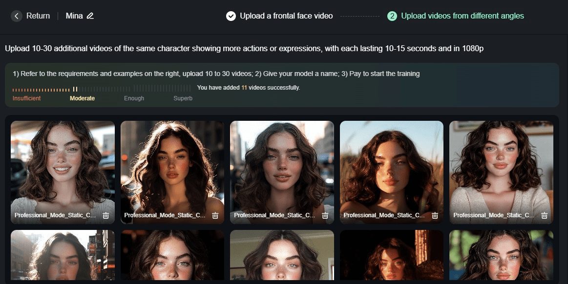 Kling 1.5: Melhores efeitos visuais, usando suas próprias imagens de vídeo para treinar os personagens para obter consistência. -1