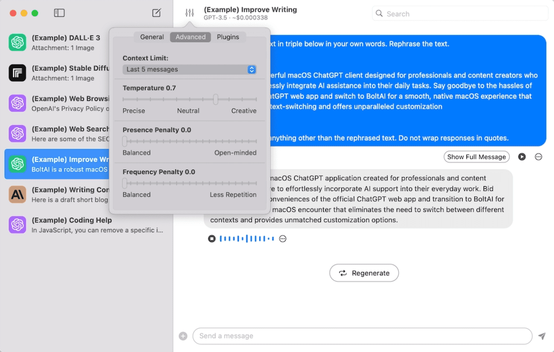 BoltAI: ein für macOS entwickelter KI-Assistent, der mehrere KI-Dienste für Entwickler und Content-Ersteller integriert