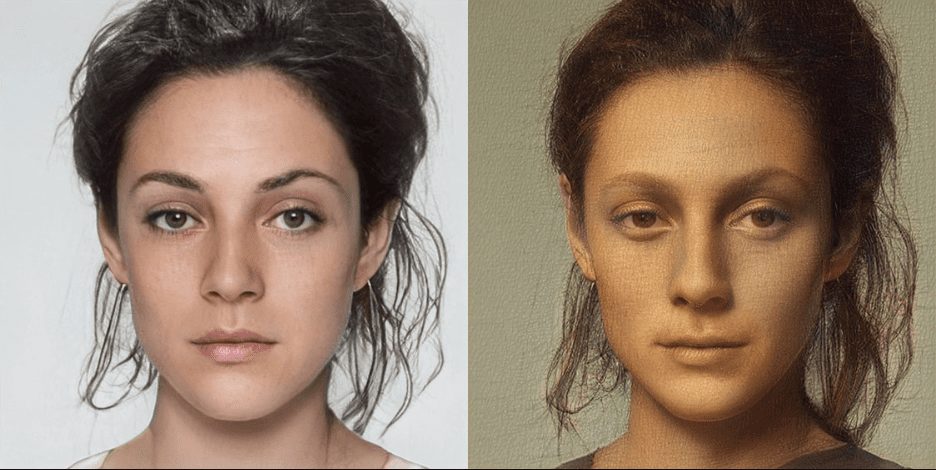 DaVinciFace: Gesichtsfotos in Porträts im Stil von Da Vinci verwandeln