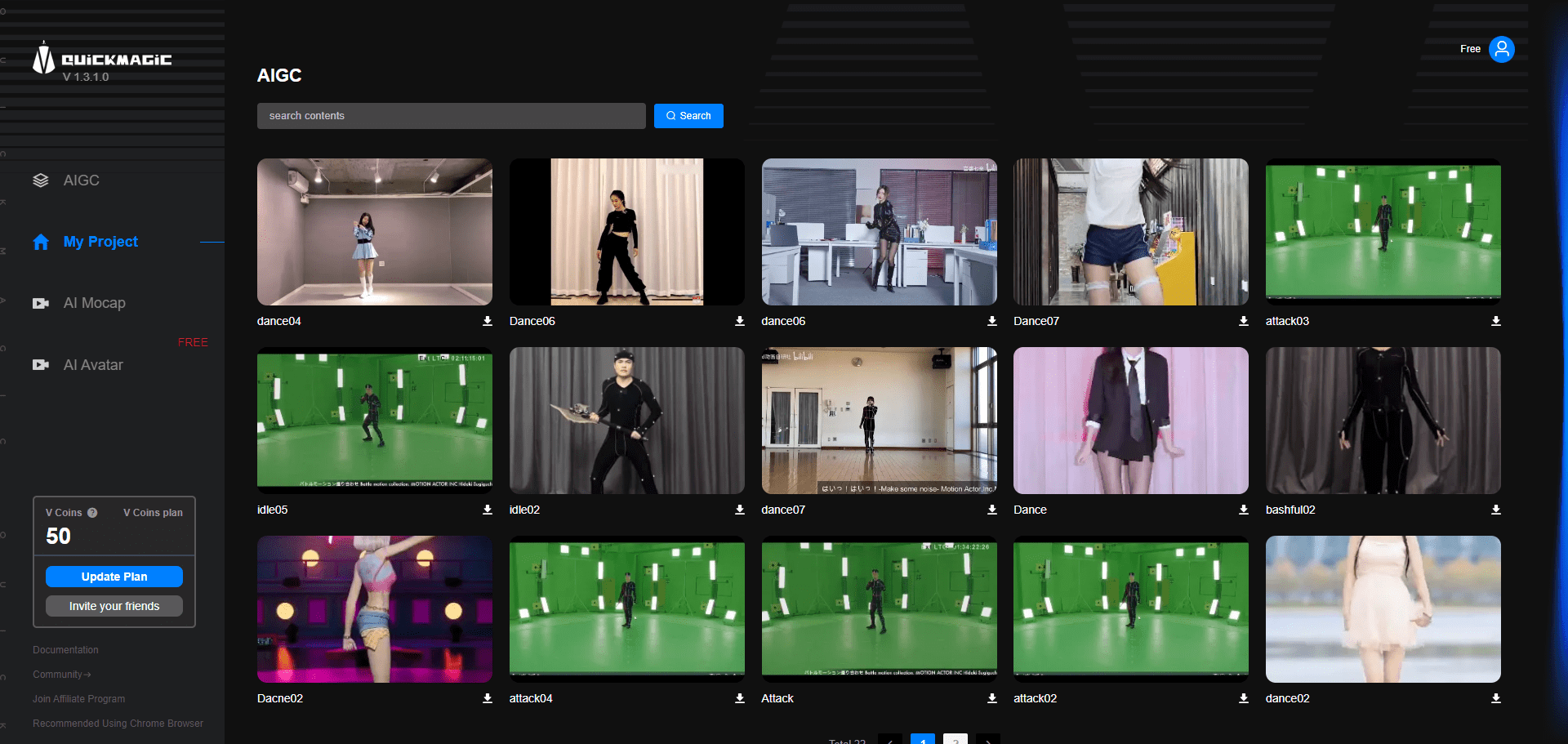 QuickMagic: Easily Create High-Quality Animated Videos with AI Motion Capture-1