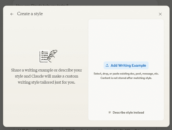 クロード3.5は、複数の言語スタイルで質問に答えることができるようになり、あなたのスタイルを学習するためにあなたのテキストをアップロードすることもできます。