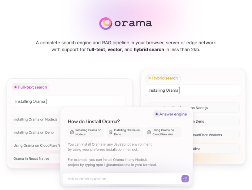 Orama: High Performance Full Text and Vector Search Engine-1