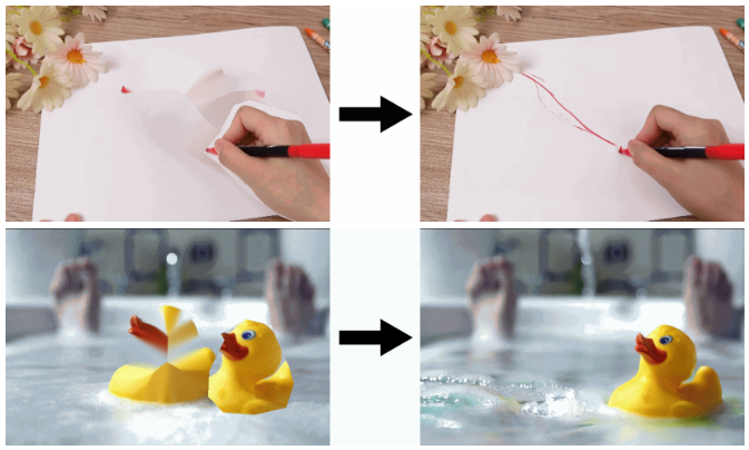 Go-with-the-Flow: Controls the movement of objects in the video, adding or subtracting any moving object in the video -1