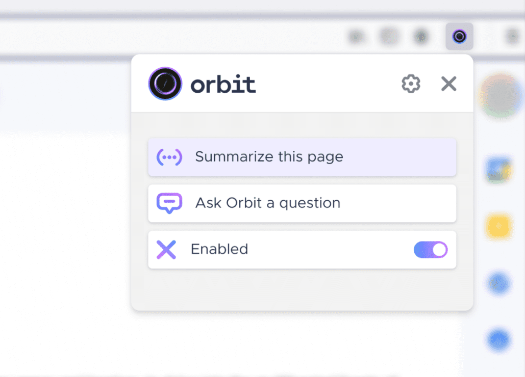 Orbit：電子メール、文書、記事、ビデオを要約して回答を得るMozillaブラウザ・プラグイン-1