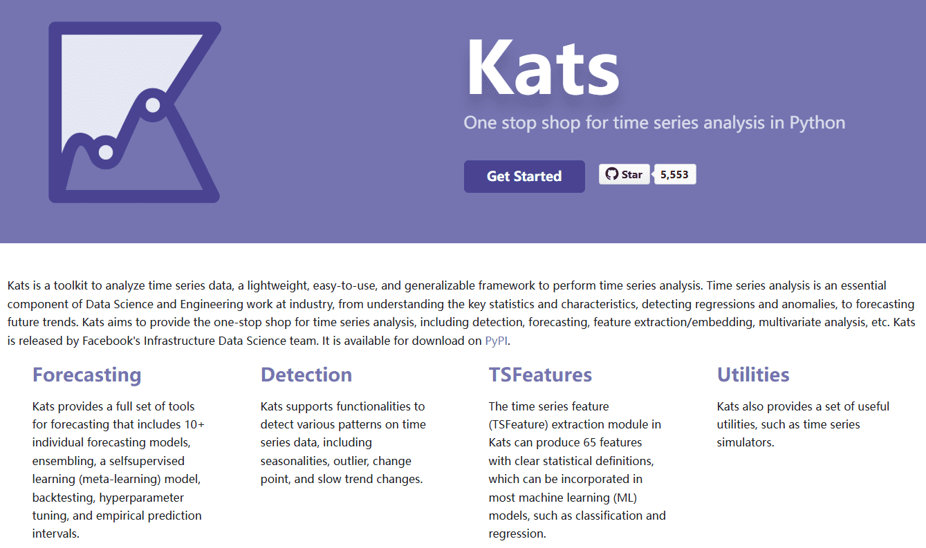 Kats：分析时间序列数据，预测数据未来趋势-1