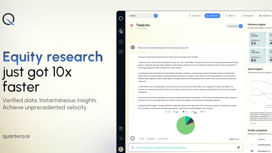 Quantera.ai: órgão de inteligência de IA que fornece pesquisas e percepções sobre ações e mercados financeiros-1