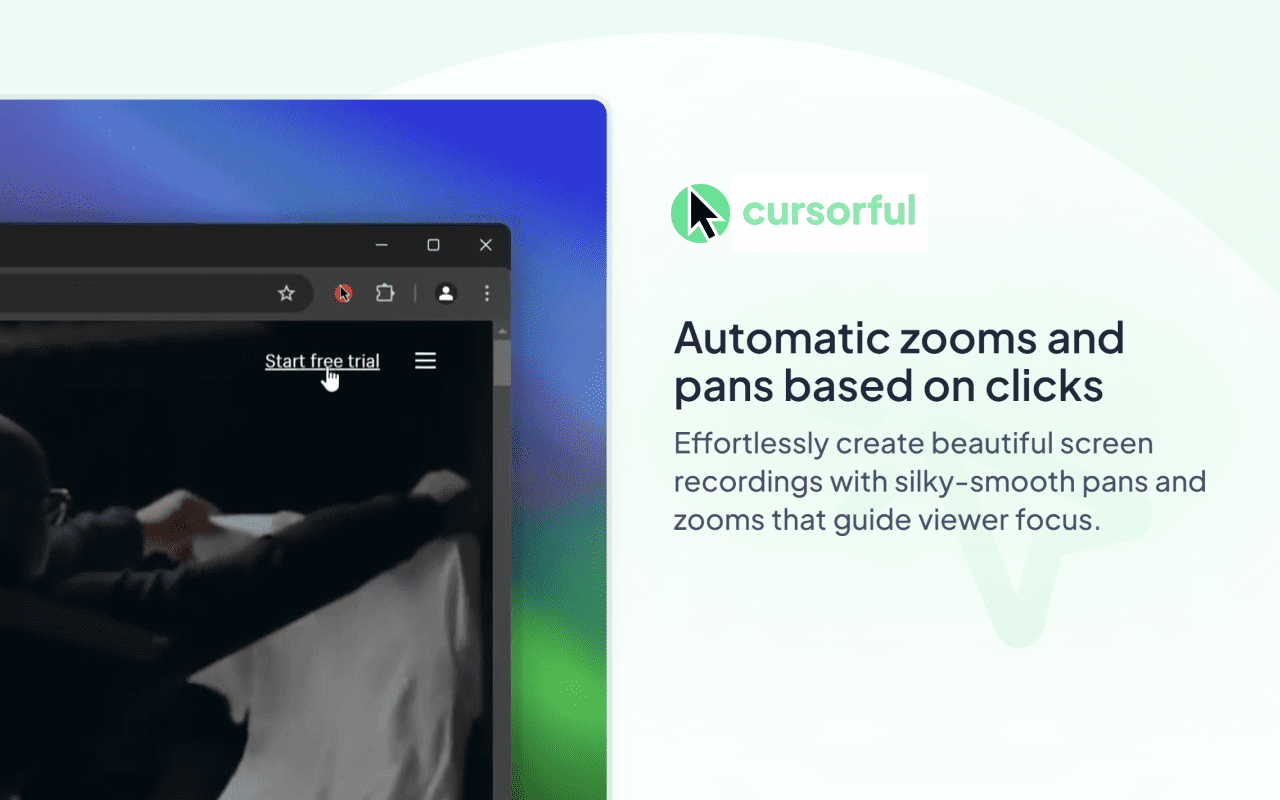 Cursorful: Chrome plugin to record screen video following your mouse-1