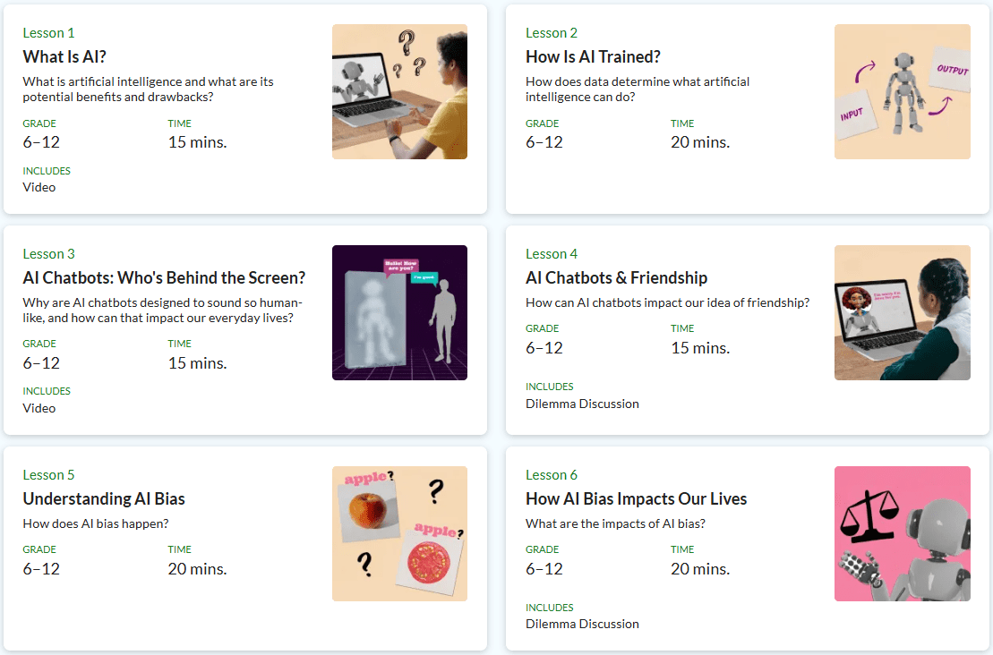 カーン・アカデミーのAIリテラシー・カリキュラム：6年生から12年生の生徒が人工知能技術を理解し、応用できるようにする-1