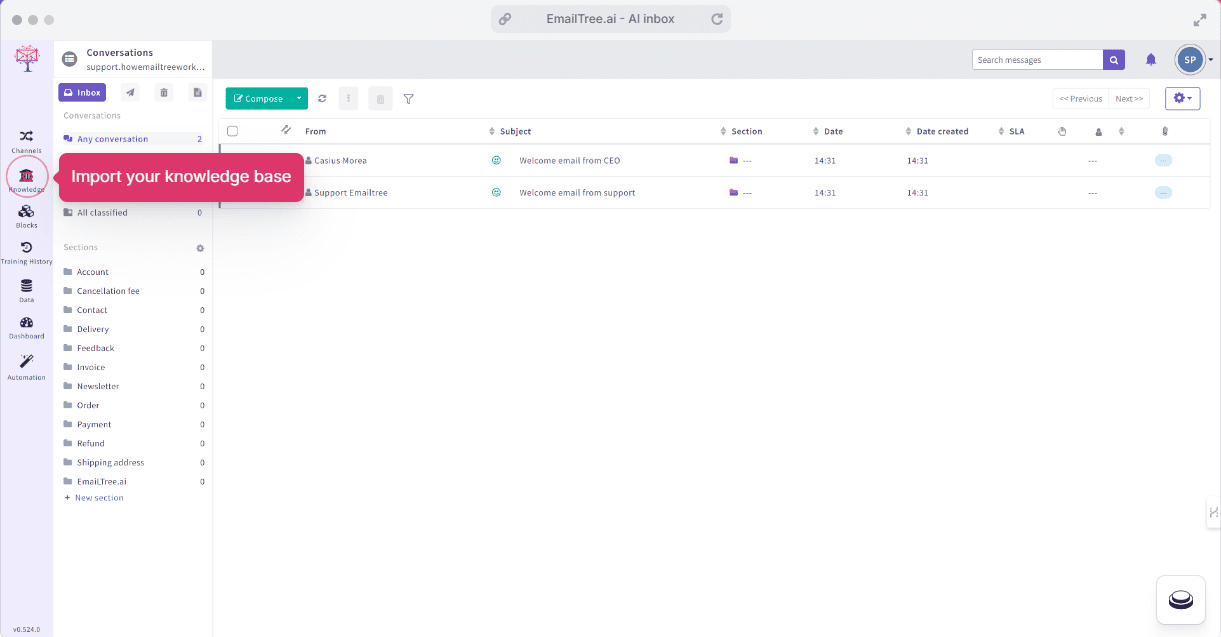 EmailTree.ai : AI automates inbox management, automates email replies-1