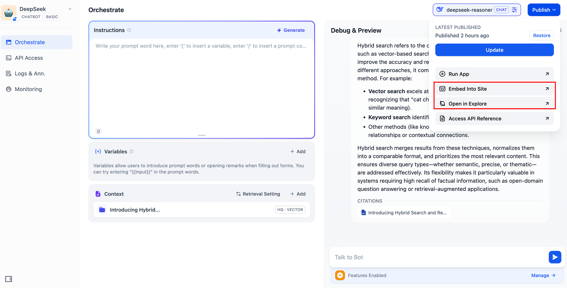 Dify hilft Ihnen bei der Entwicklung von KI-Assistenten, die in mehreren Runden zurückdenken: FAQ-1