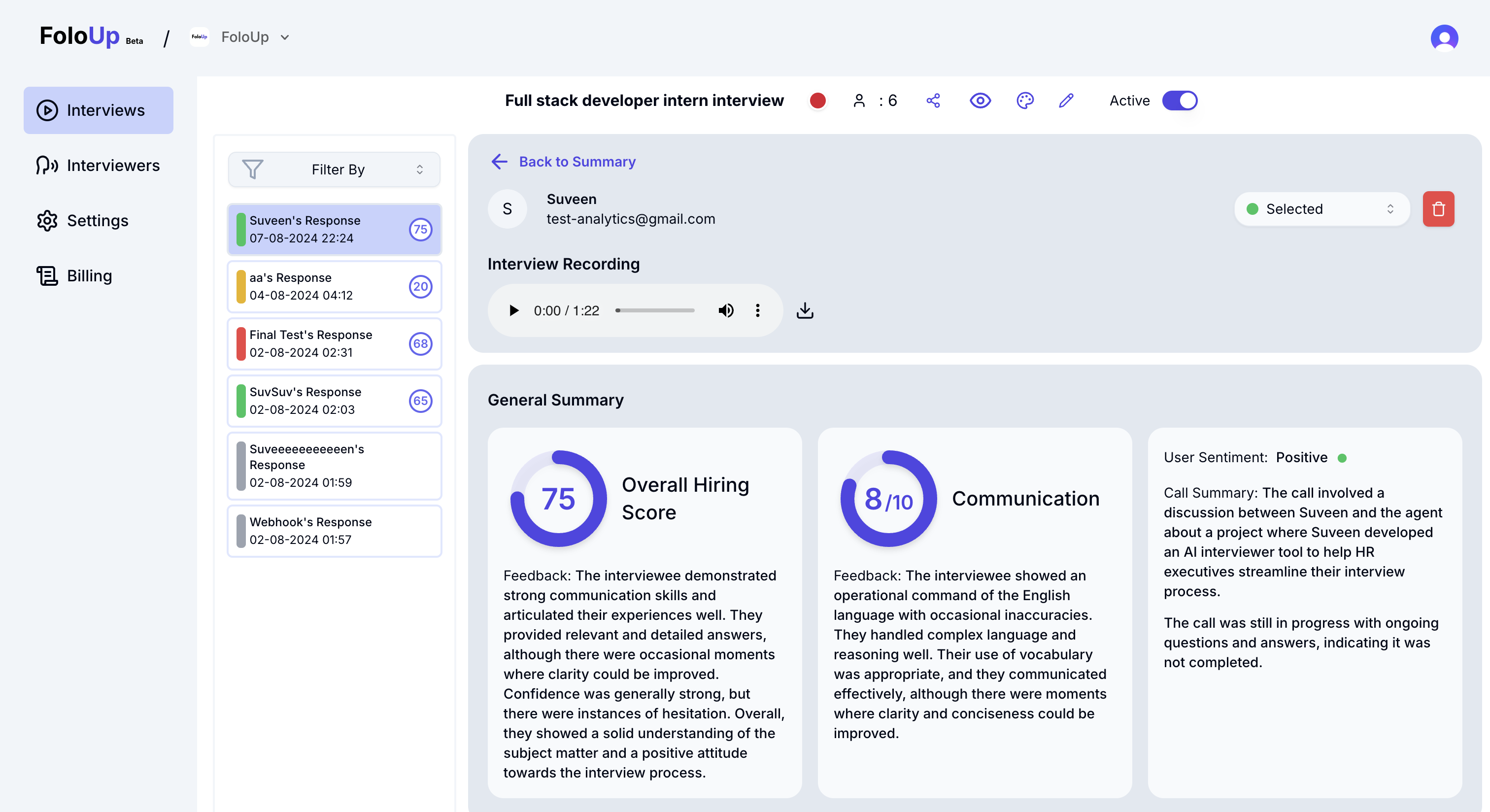 FoloUp: Open Source AI Voice Interview Platform to Improve Recruitment Efficiency-1