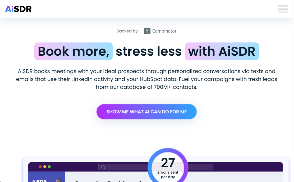 AiSDR：AI自动联系客户并预约会议的销售工具-1