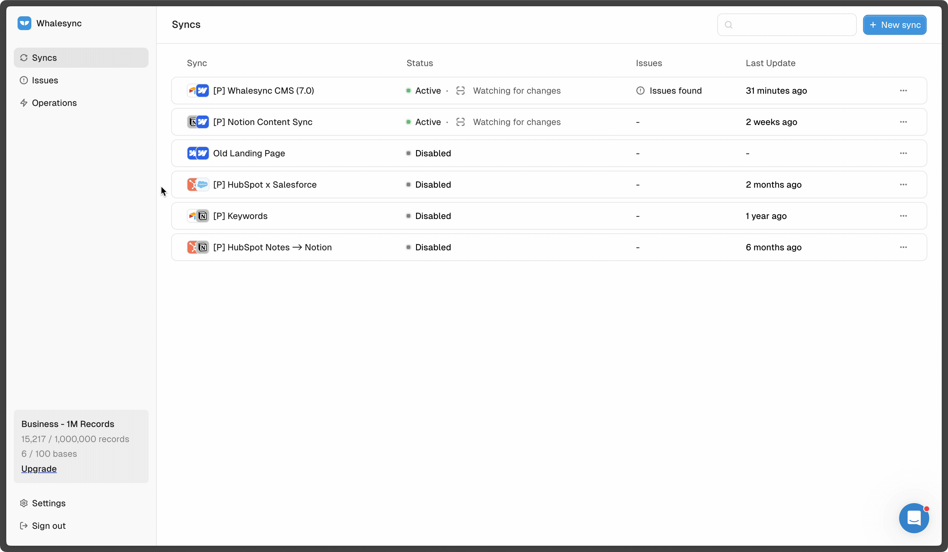 Whalesync：用电子表格控制应用的双向同步工具-1