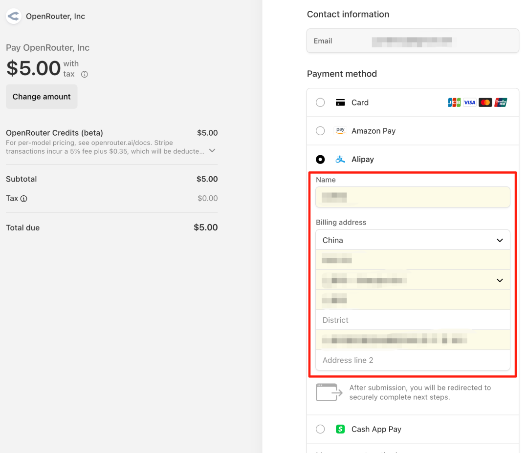 OpenRouter 充值指南:如何使用支付宝与微信支付
