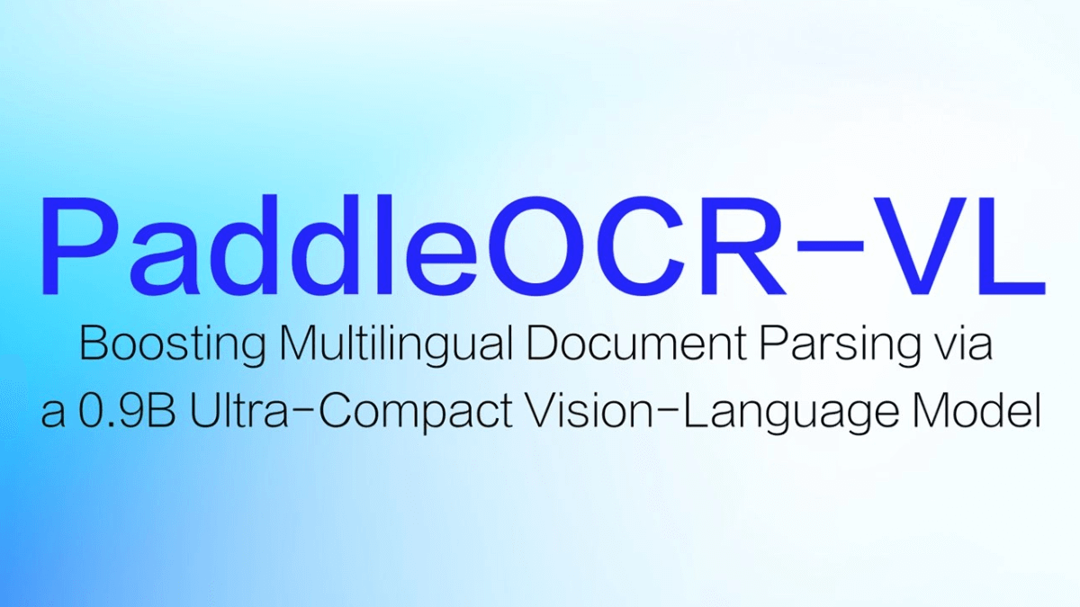 PaddleOCR-VL - 百度开源的超轻量级视觉-语言模型