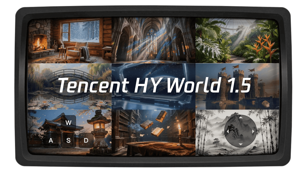 混元世界模型1.5 - 腾讯混元开源的实时世界模型生成框架