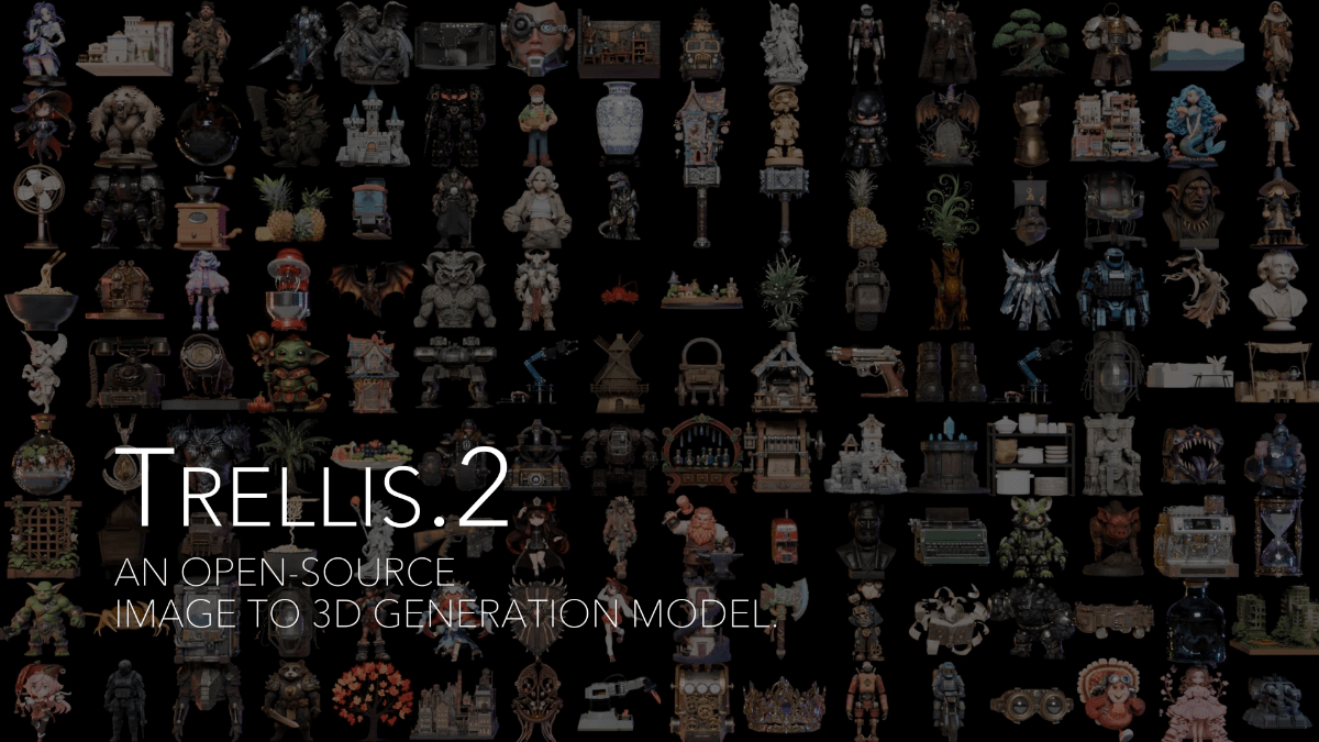 TRELLIS.2 - 微软开源的大型3D生成模型