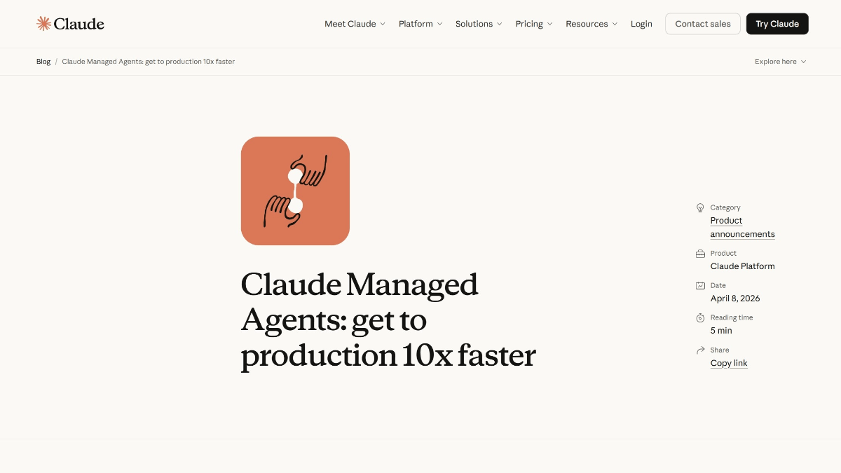 Claude Managed Agents - Anthropic 推出的 Agent 操作系统