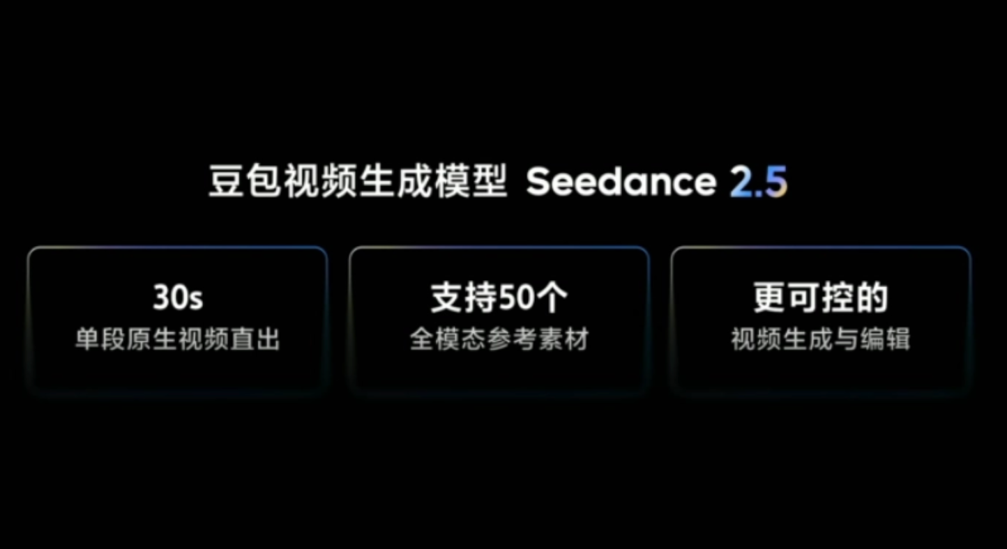 Seedance 2.5 - 字节跳动发布的最新一代 AI 视频生成模型