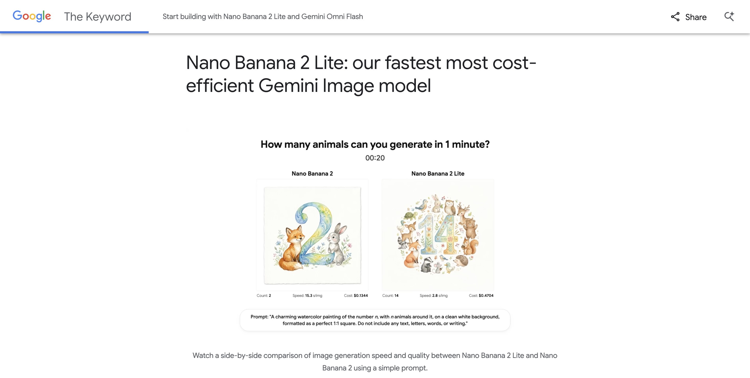 Nano Banana 2 Lite - Google发布的轻量版 AI 图像生成模型