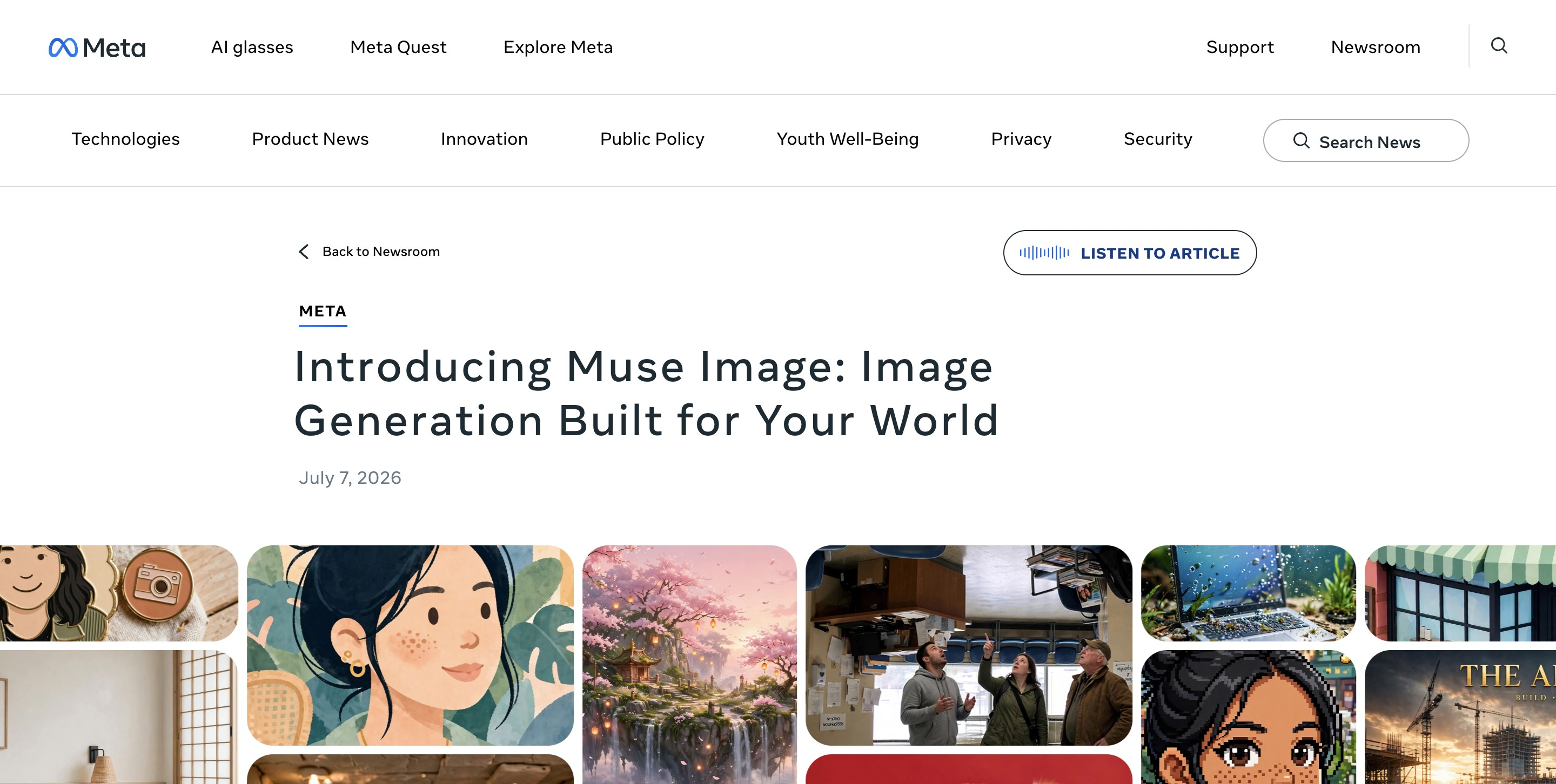 Muse Image - Meta 推出的首个自研 AI 图像生成模型