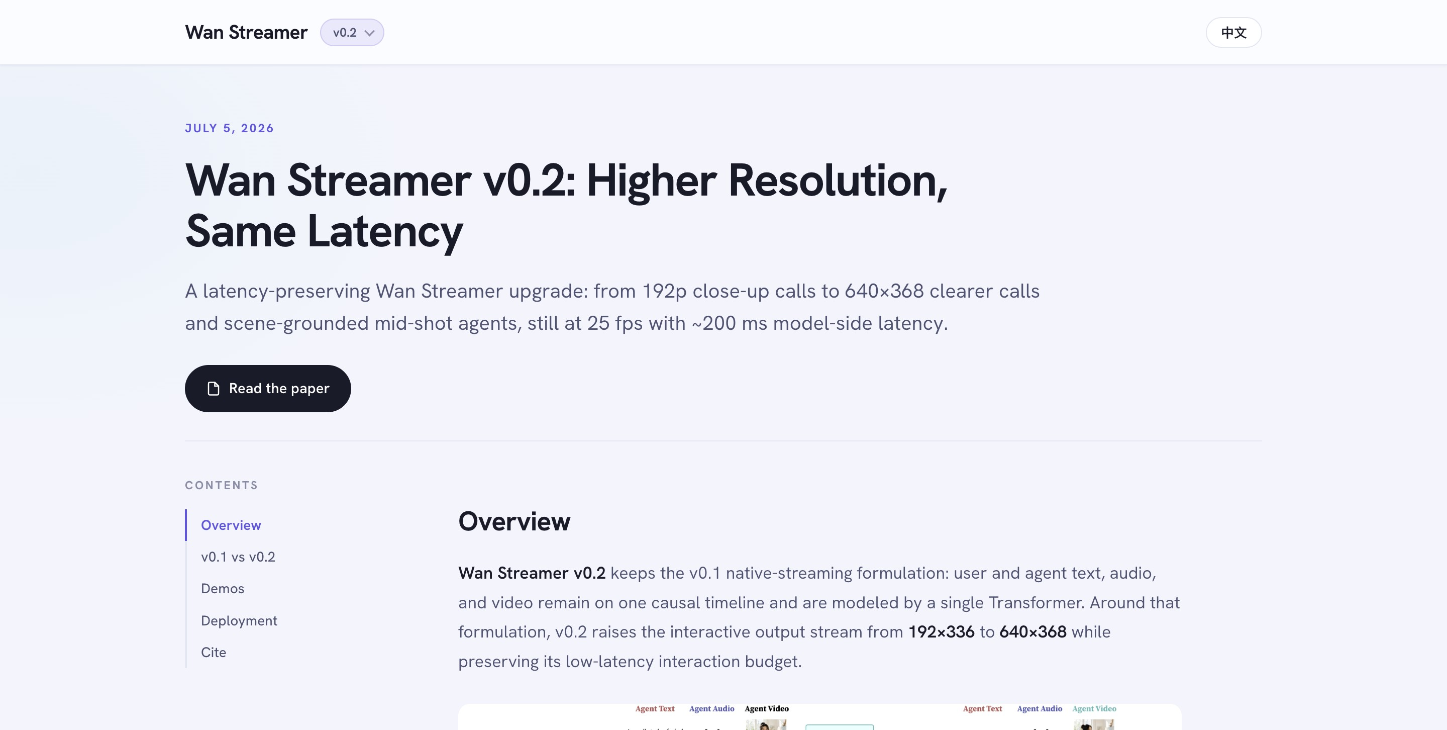 Wan-Streamer v0.2 - 阿里通义实验室发布的端到端全模态实时交互模型