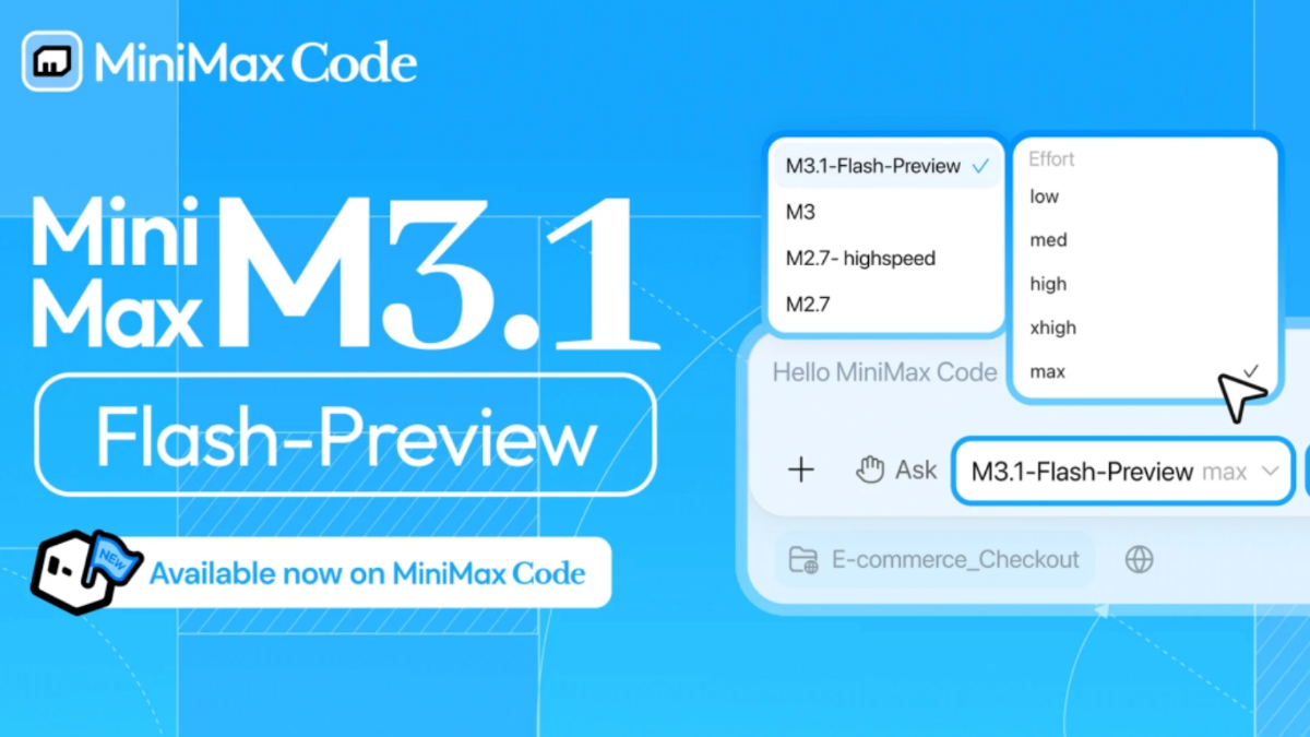 M3.1-Flash-Preview - MiniMax 推出的编程大模型